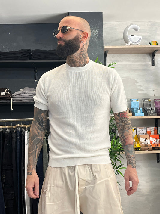 Maglia girocollo Bianca