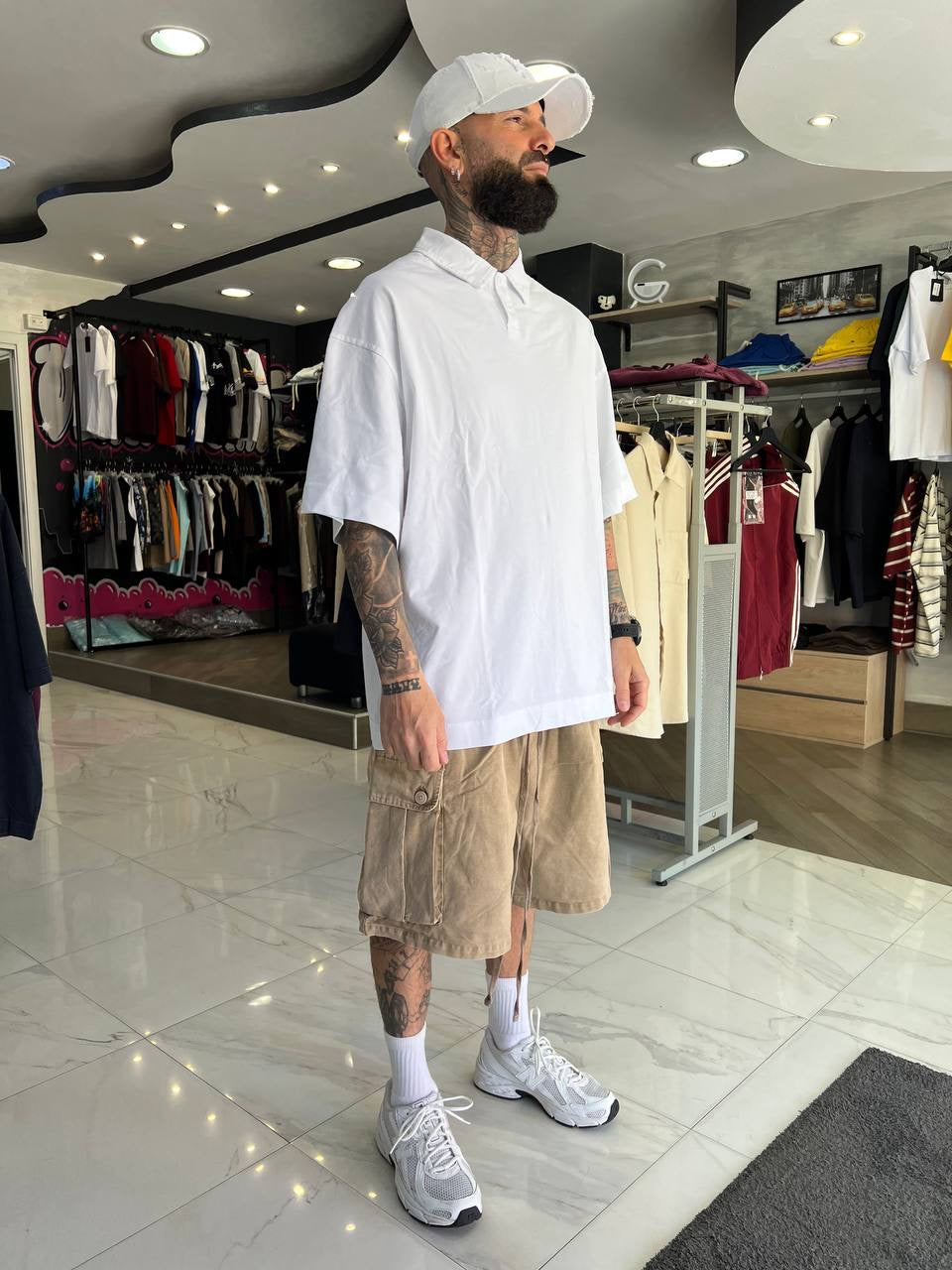 Cargo slavato Camel