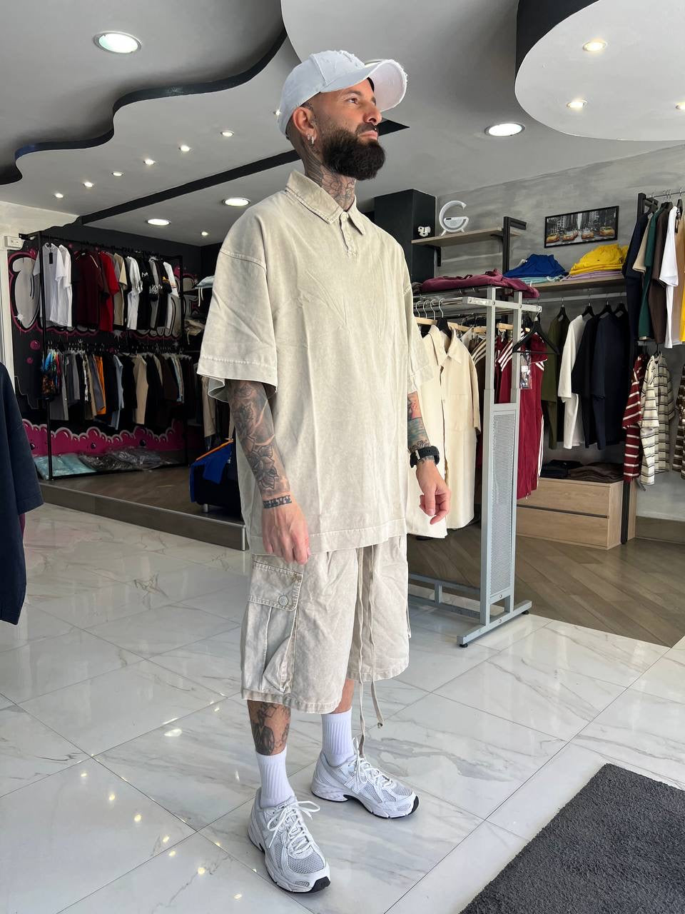 Polo slavata beige