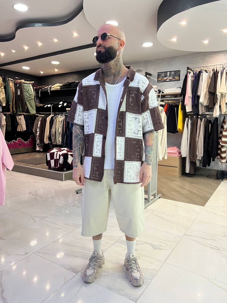 Denim beige oversize