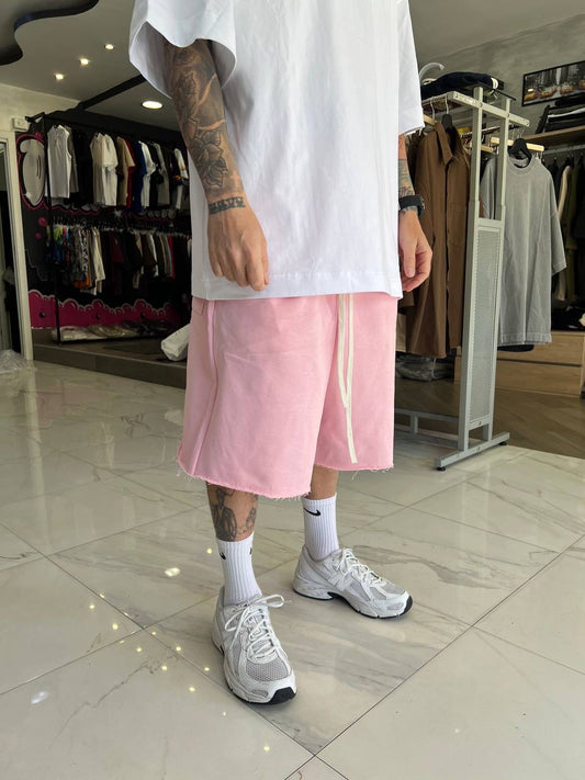 Pantaloncino di tuta 100%Cotone rosa